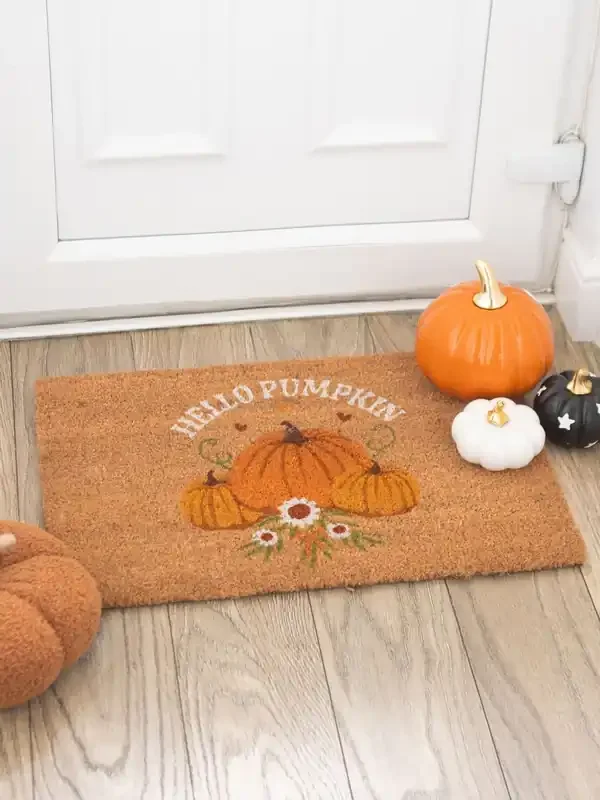 Something Different Brown Autumn Days Hello Pumpkin Doormat