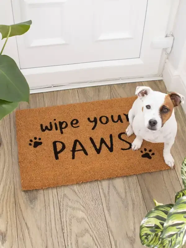 Something Different Brown Wipe Your Paws Doormat