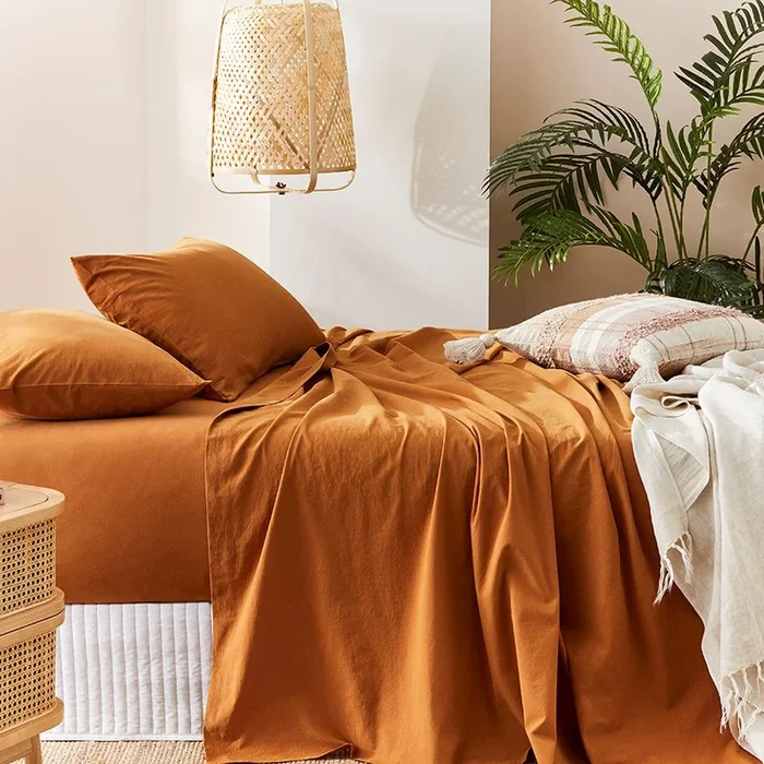 Stonewashed Cotton Topaz Sheet Set