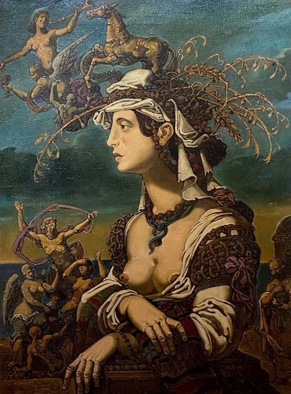 Summer (2009) Oil painting by Oleg and Alexander Litvinov