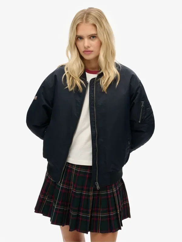 Superdry Blue MA1 Bomber Jacket