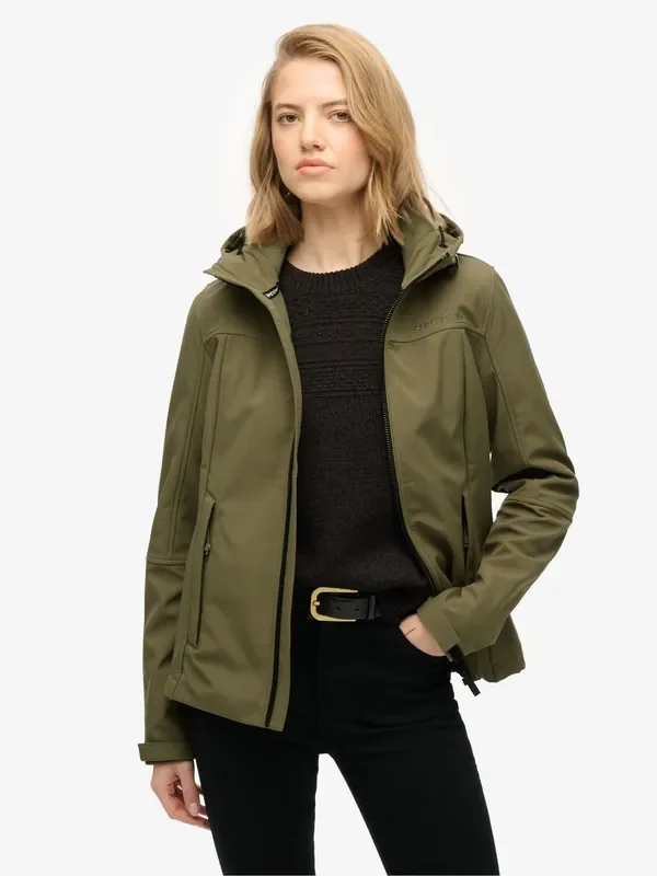 Superdry Green Hooded Classic Trekker Jacket