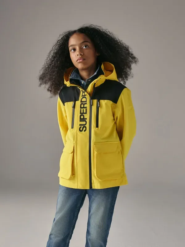 Superdry Yellow Waterproof Jacket