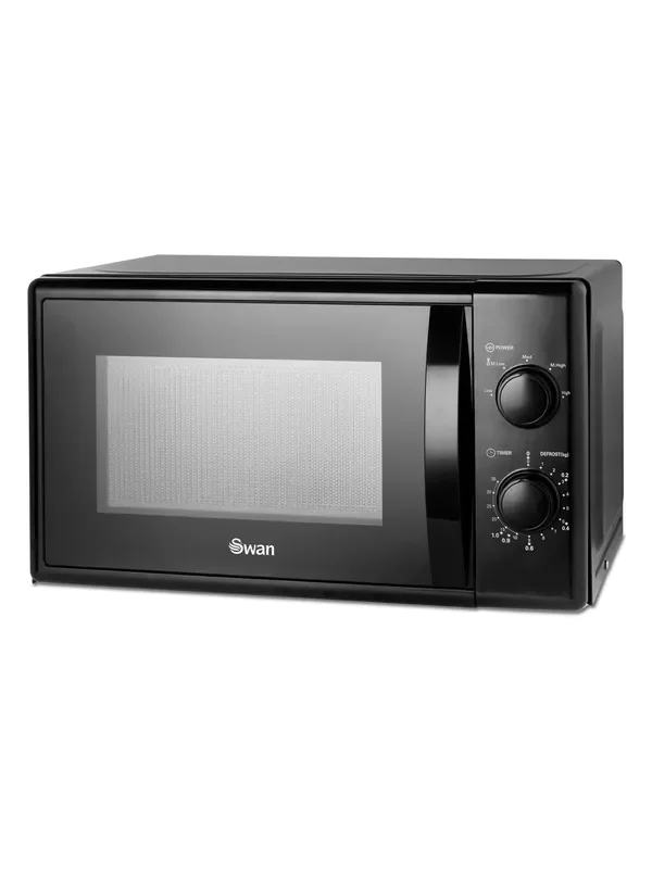 Swan Black 20L 700W Microwave