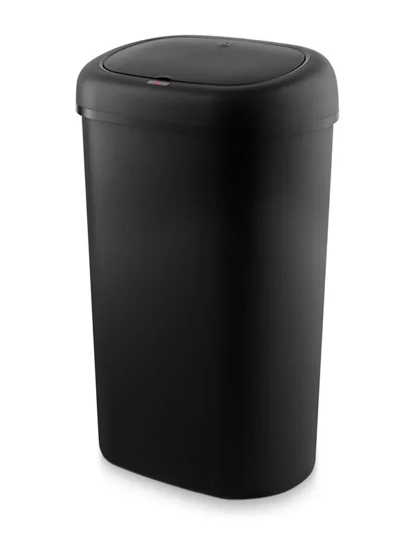 Swan Black 55L Oval Sensor Bin