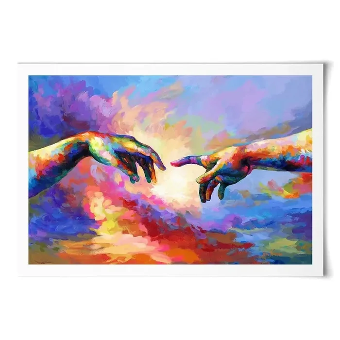 The Creation Of Adam Art Print