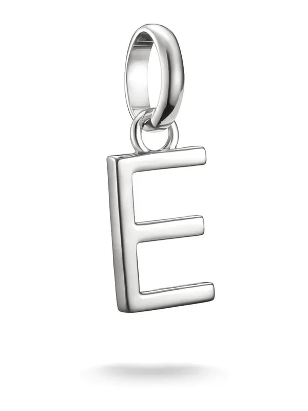 Thomas Sabo Silver Charm Connect Letter E Pendant