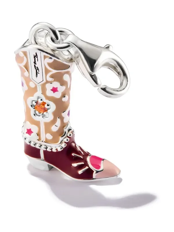 Thomas Sabo Silver Tone Cowboy Boot Charm