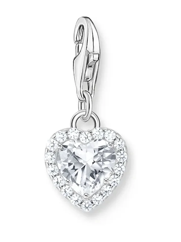 Thomas Sabo White Charm Club Heart Charm