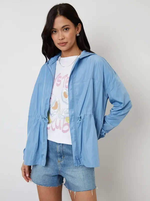 Threadbare Blue Threadbare Packaway Raincoat