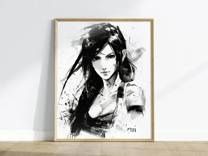 Tifa Poster | Final Fantasy VII Art | FF7 Rebirth Gaming Wall Print