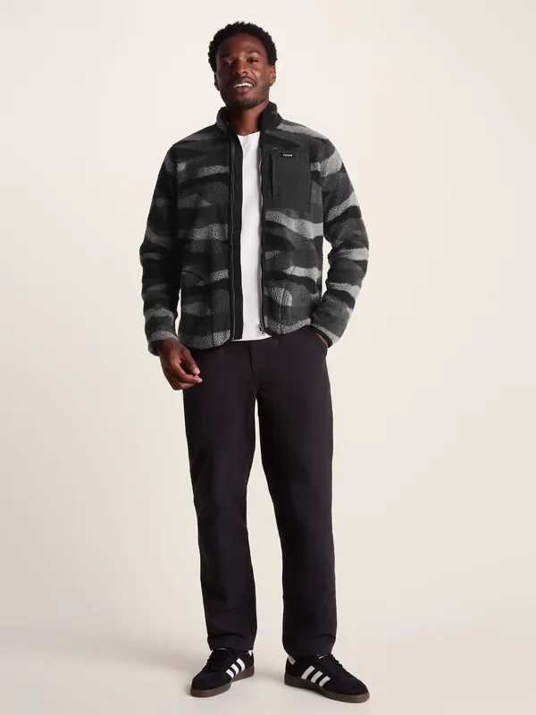 Tog 24 Black Mens Haxwell Sherpa Fleece