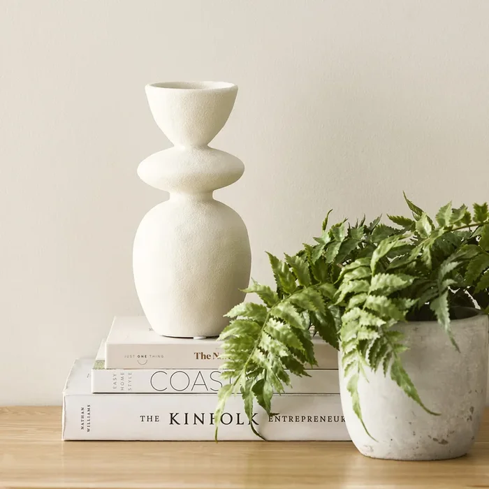 Totem Large White Vase