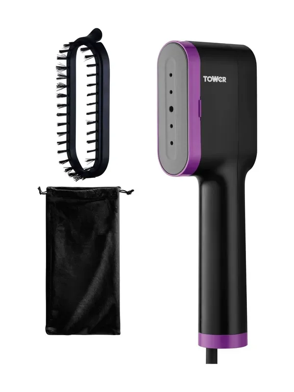 Tower Lilac Ceraglide Handheld Garment Steamer