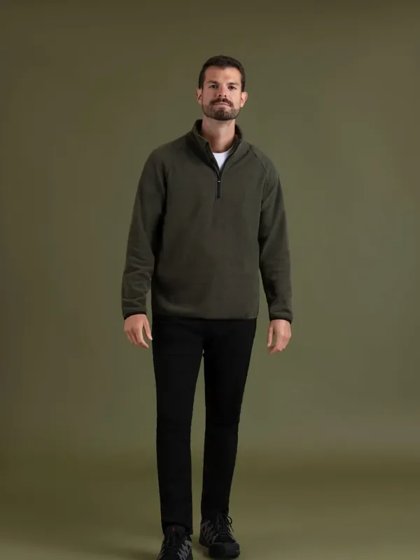 Trespass Green Wetherill Male Fleece At200