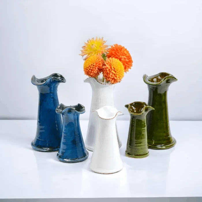Tuscan Ceramic Vases, Medium or Large, Made in Italy