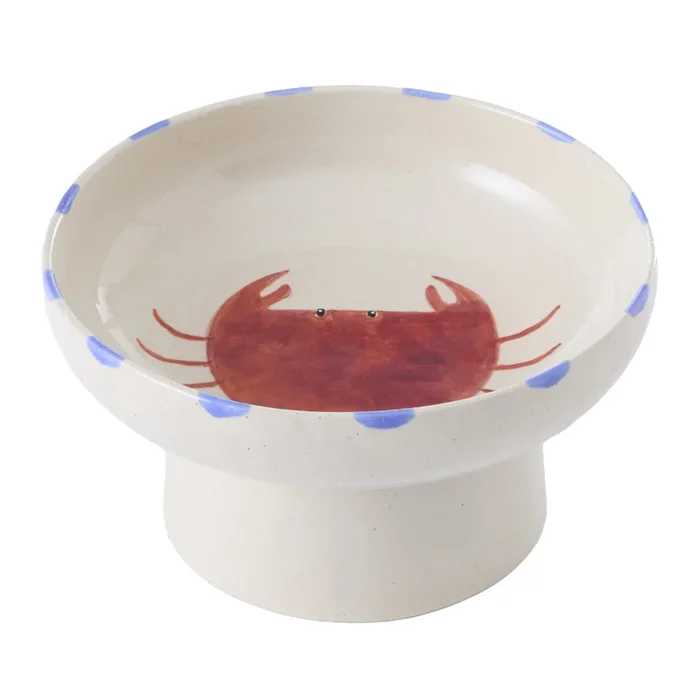 Under The Sea Crab Footed Serving Bowl