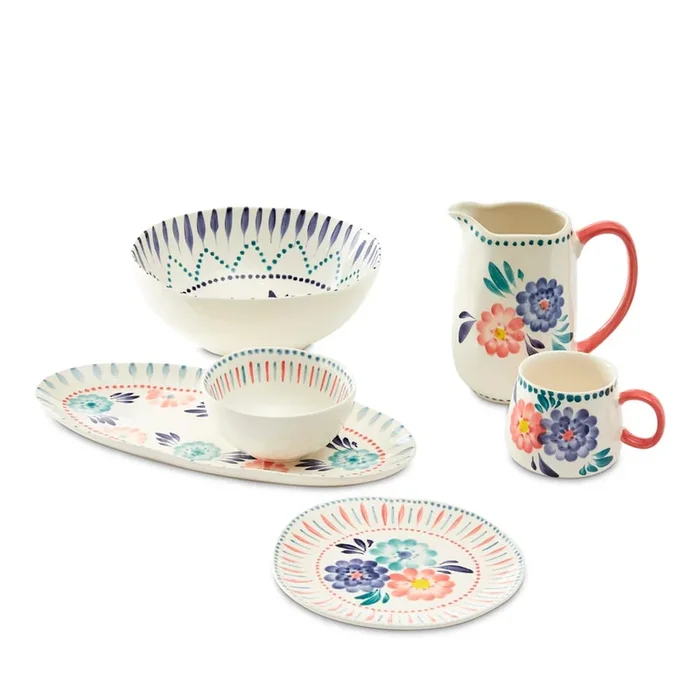 Valentina Handpainted Blue Servingware