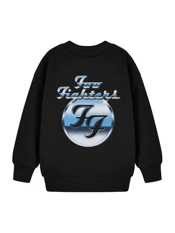 Vanilla Underground Black Kids Foo Fighters 100% Cotton Sweatshirt