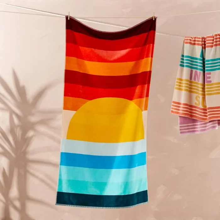 Velour Sunset Beach Towel