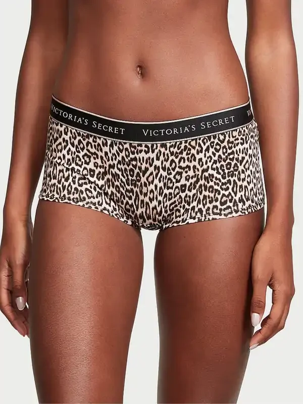 Victoria‘s Secret Leopard Brown Short Logo Knickers