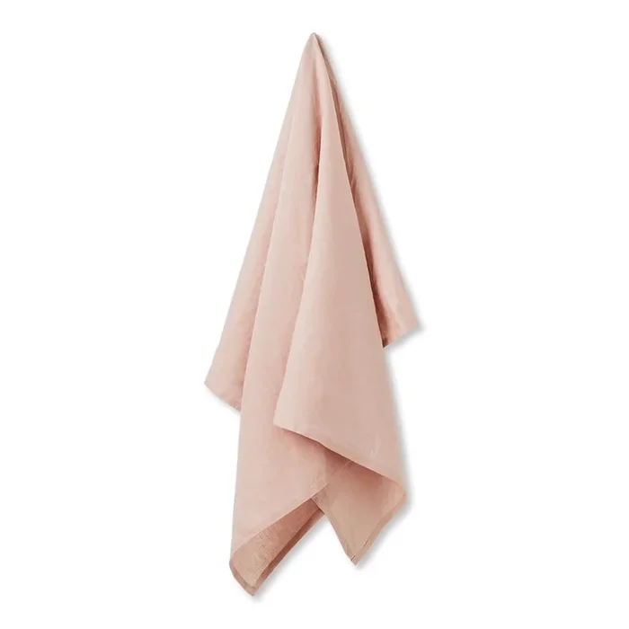 Vintage Washed Linen Nude Pink Swaddle