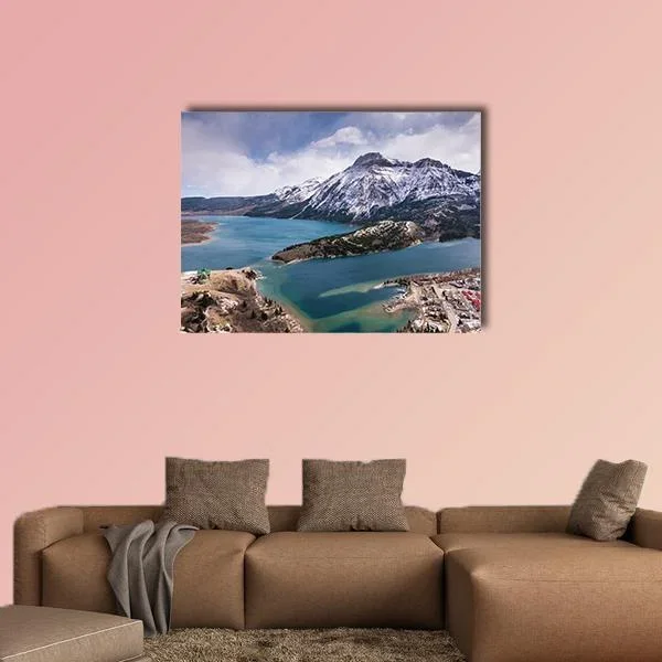 Waterton Lakes from the Bears Hump Canvas Wall Art
