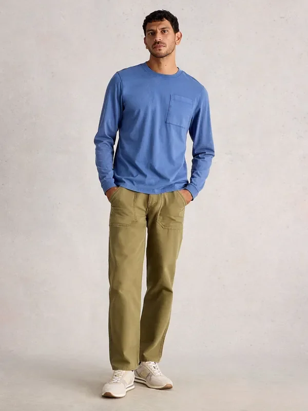 White Stuff Blue Accleton Long Sleeve T-Shirt