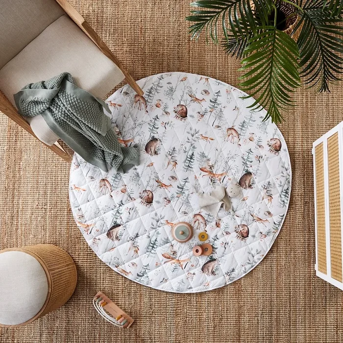 Wild Wonders White Play Mat