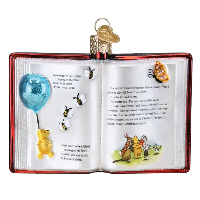 Winnie-the-Pooh Book Ornament – Old World Christmas
