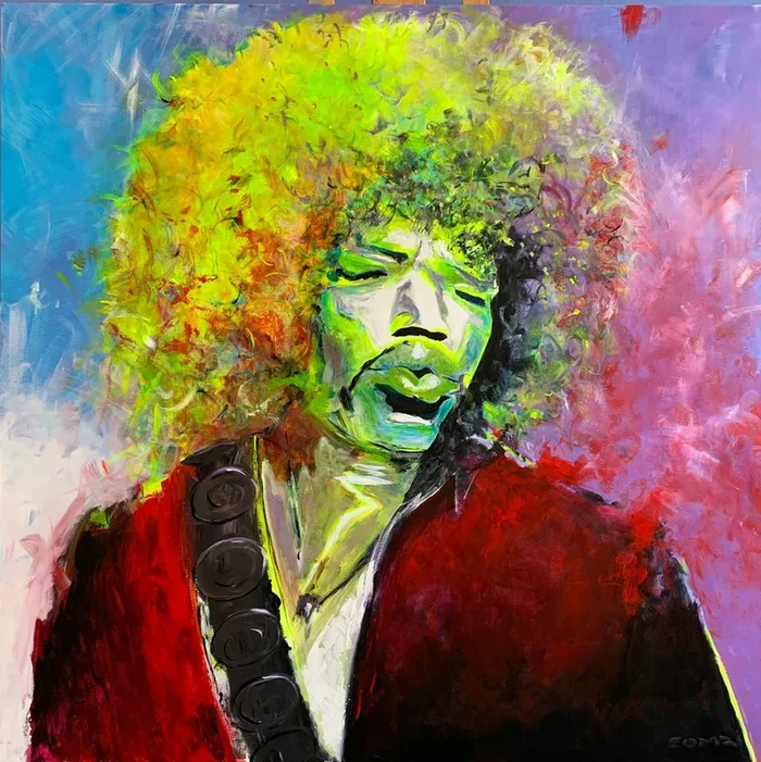 Woodoo chile (2022) Acrylic painting by Gianfranco Combi