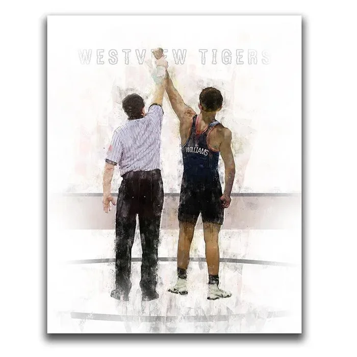 Wrestling Personalized Print