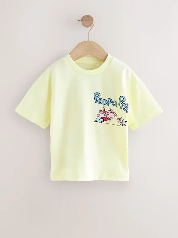 Yellow Peppa Pig Short Sleeve T-Shirt (3mths-7yrs)