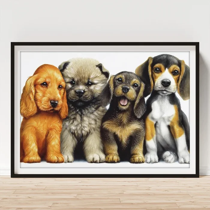 Young Dogs Art Print