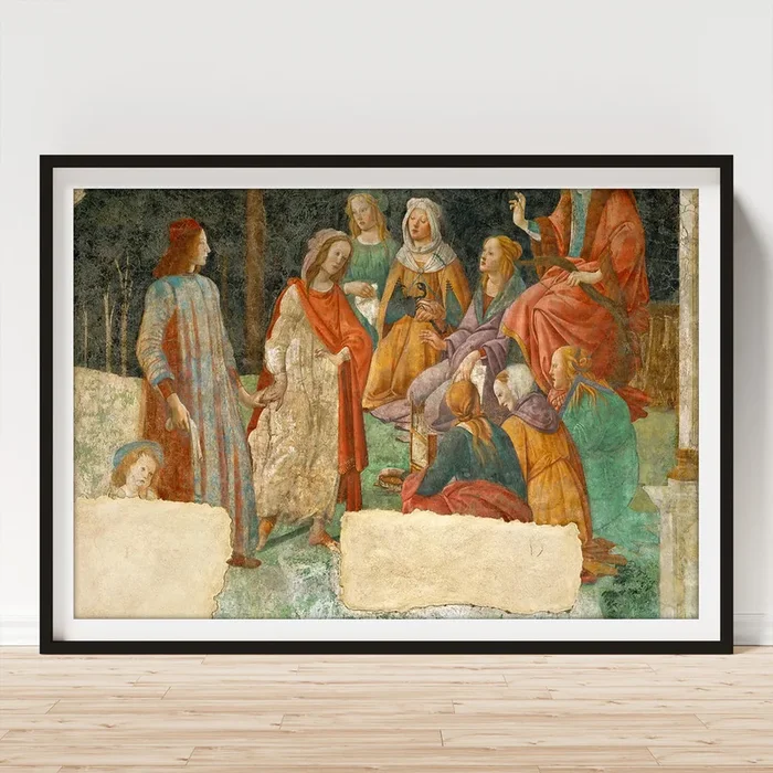 Young man before the Seven liberal Arts Art Print