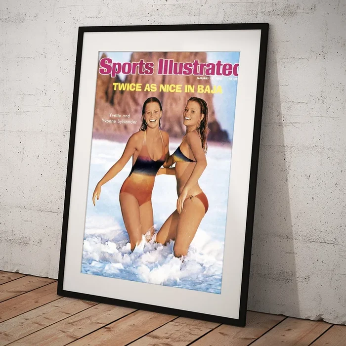 Yvette And Yvonne Sylander Swimsuit 1976 Sports Illustrated Cover Art Print