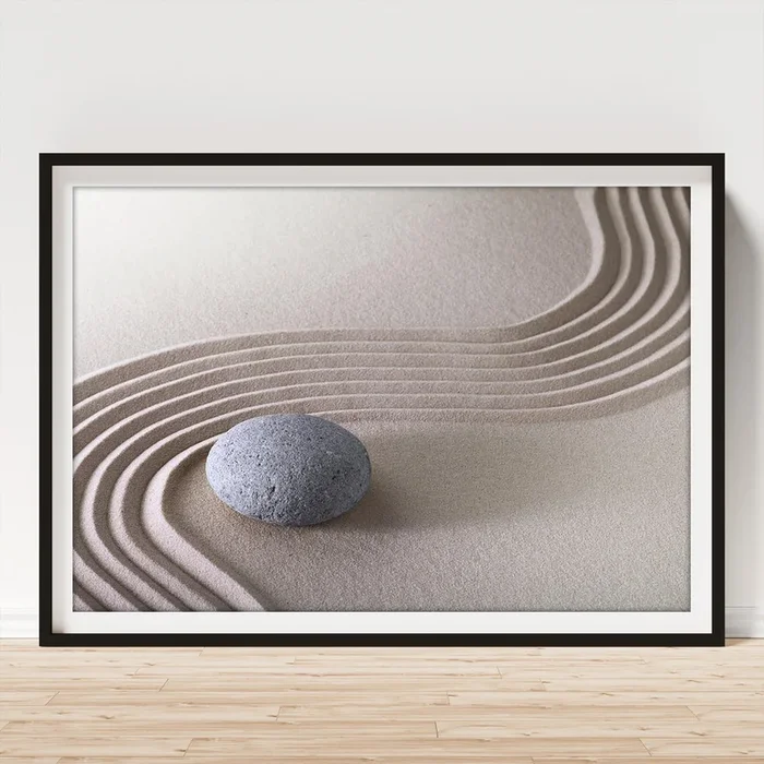 Zen Garden – Stone Harmony Art Print