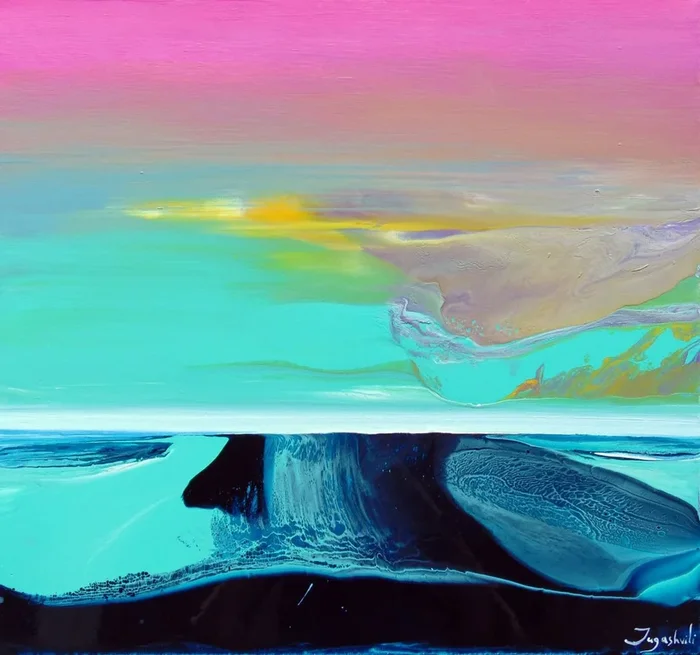 Zero Celsius VI (2015) Oil painting by Jacob Jugashvili