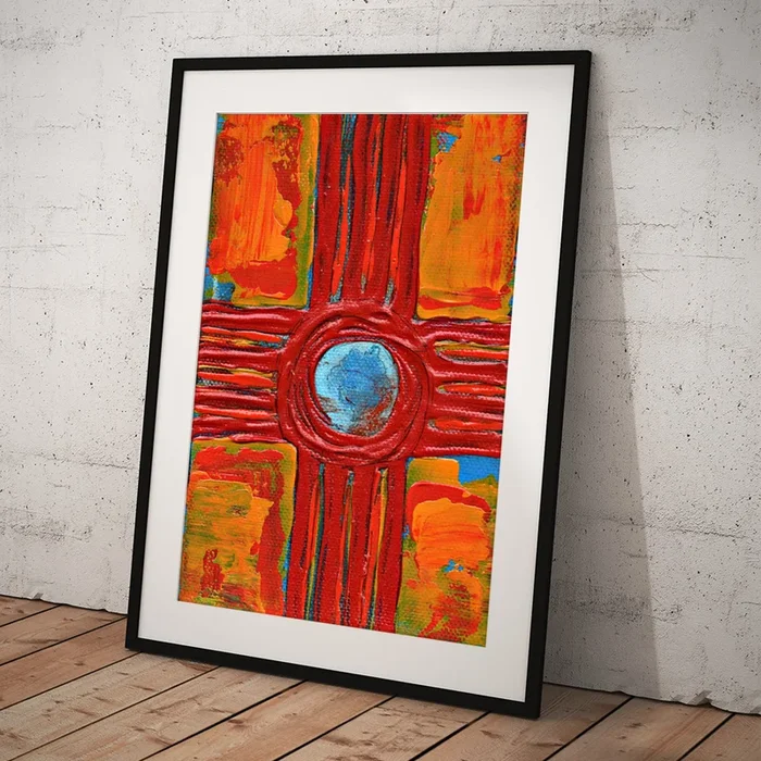 Zia Sun Symbol Art Print